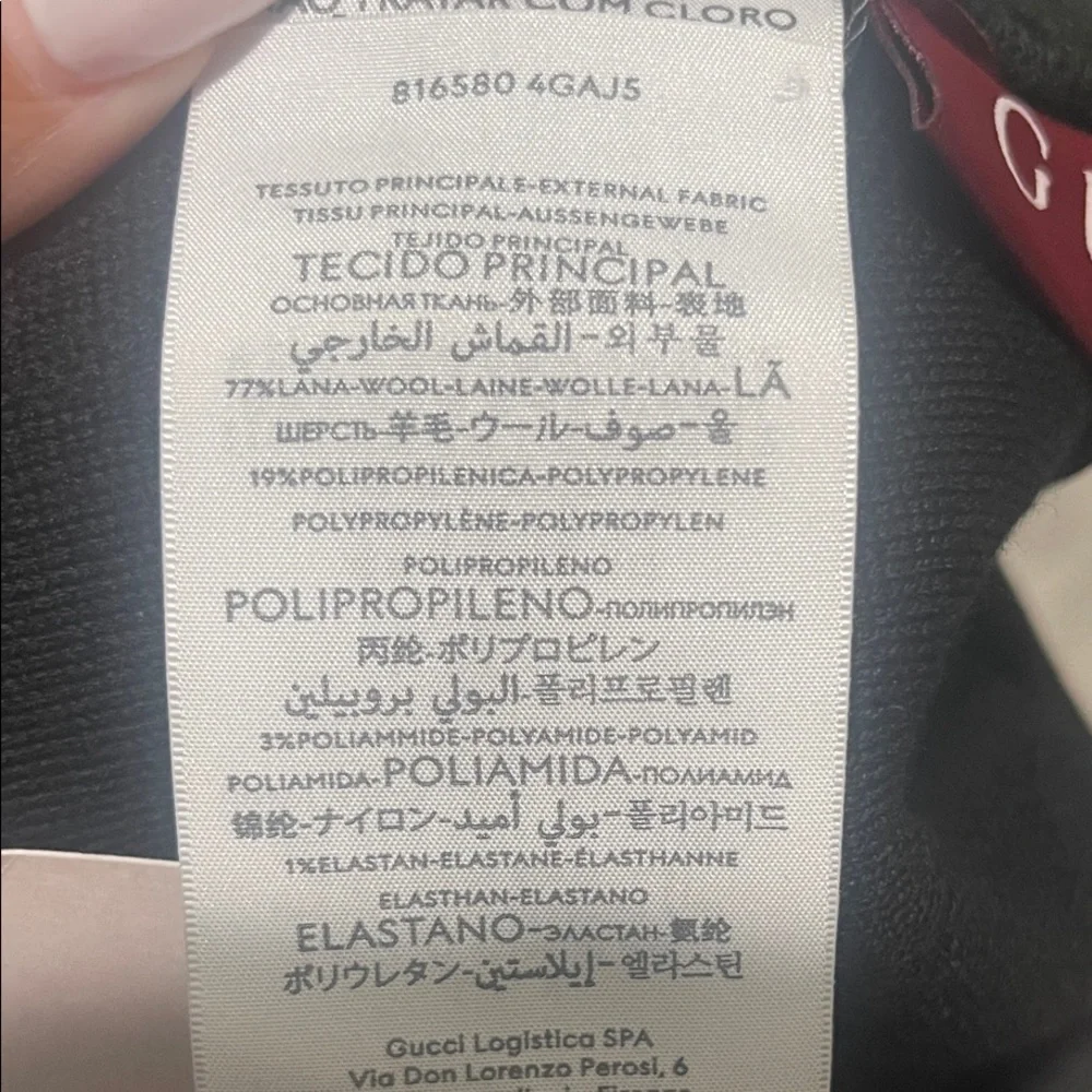 Gucci GG Black Jacquard Beanie