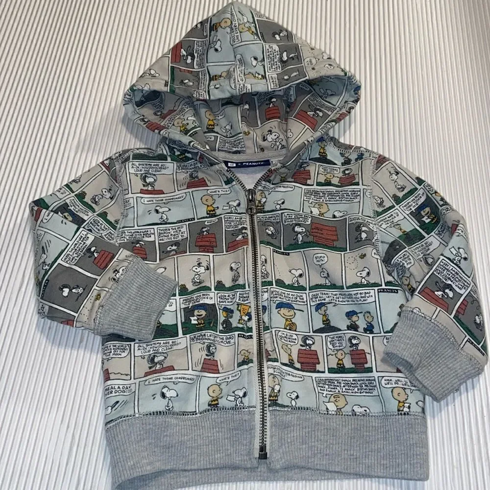 Baby Gap+Peanuts Hoodie Sweatshirt Sz 2T