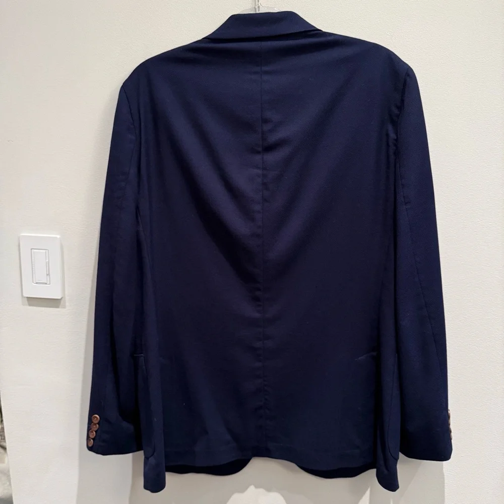 Charles Tyrwhitt Navy Blue 100% Wool Blazer Size 44R Men’s