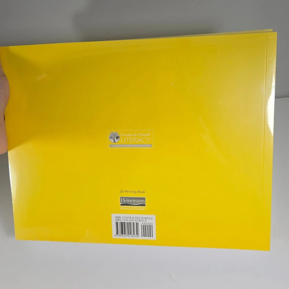 Pack of 6 My Writing Book Yellow Fountas and Pinnell LLI Heinemann Educational