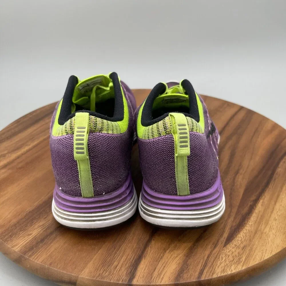 Nike Flyknit One Lunarlon Shoes Mens Size 11 Purple Running Comfort Walking Gym