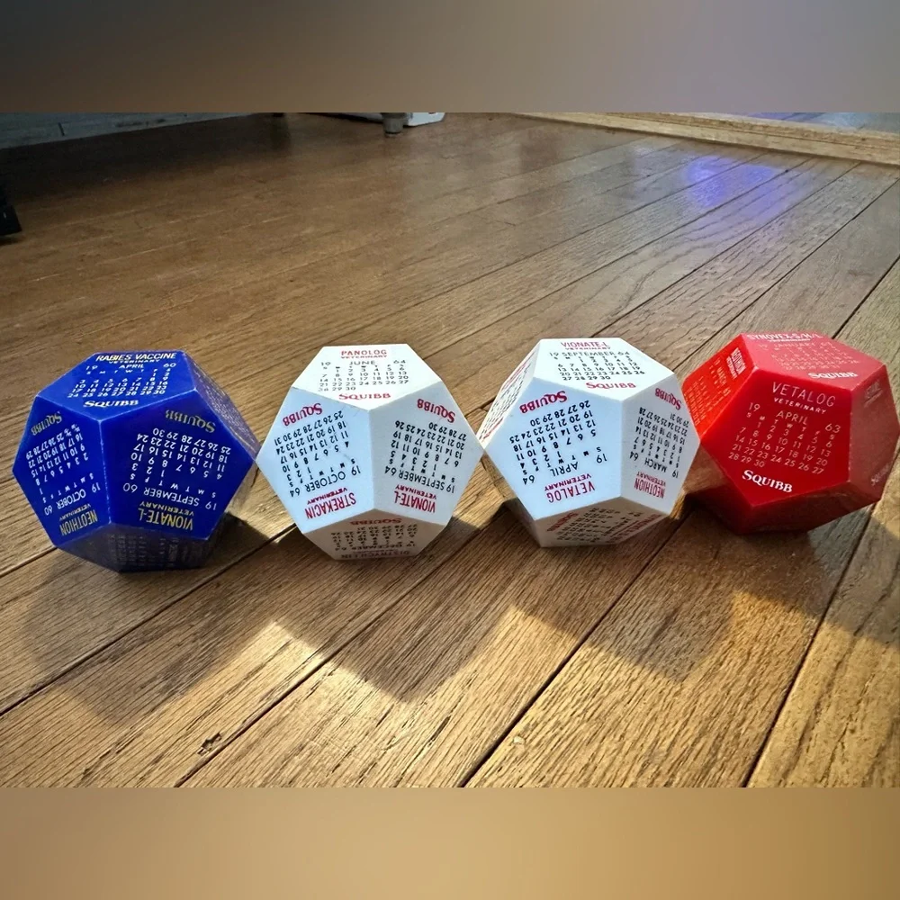 Dodecahedron Calendar 1960’s veterinary