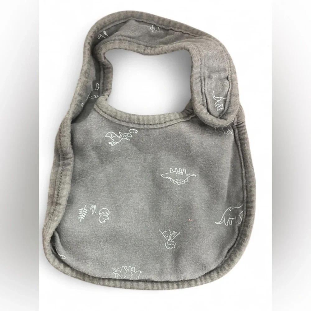 Carter’s & Cloud Island Baby Bibs Set (Bundle of 6) Assorted Gray/Blue/Cream