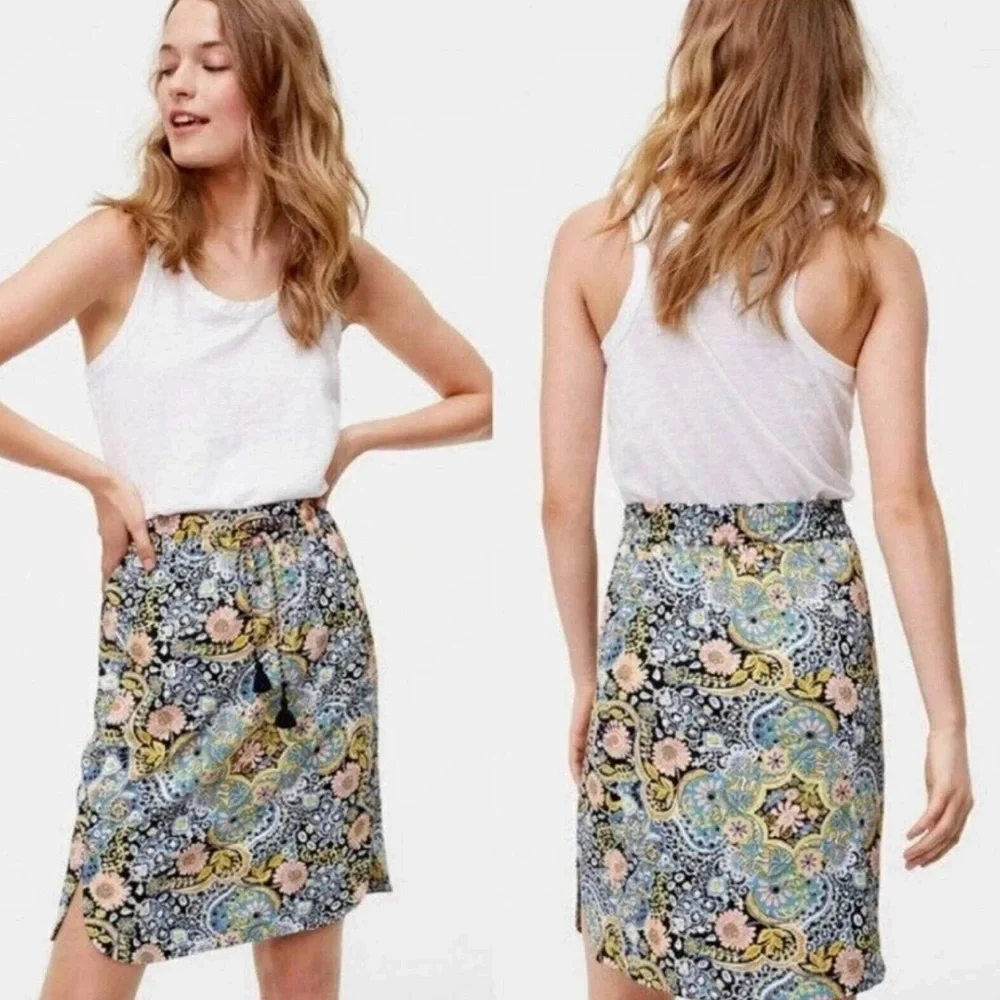 LOFT multicolor paisley