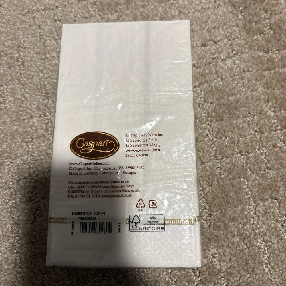 Caspari hemstitch script