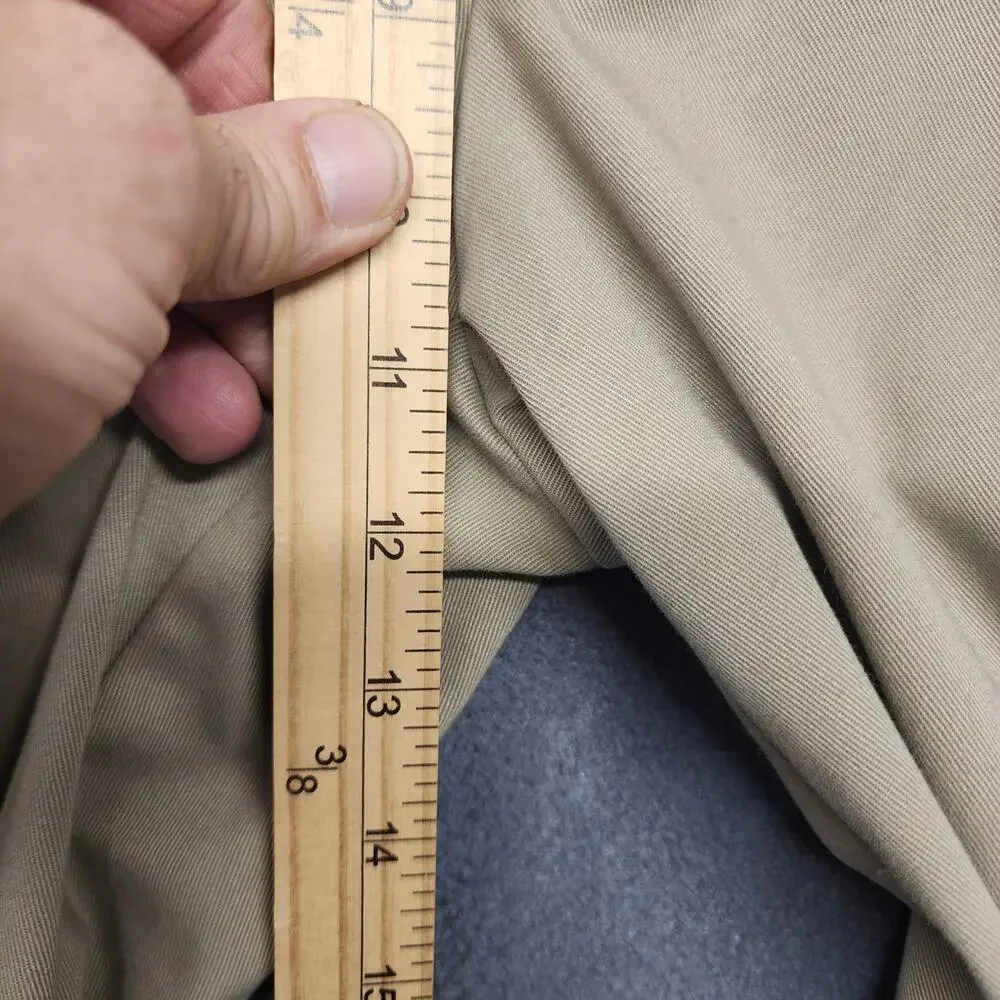 Dockers Classic Fit Khaki Pants Mens 34x32 Beige Flat Front Casual Chinos