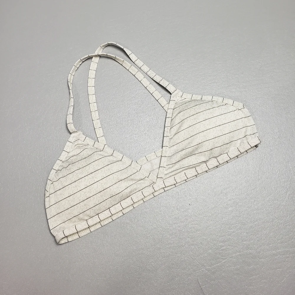 IJAK striped bikini top size large