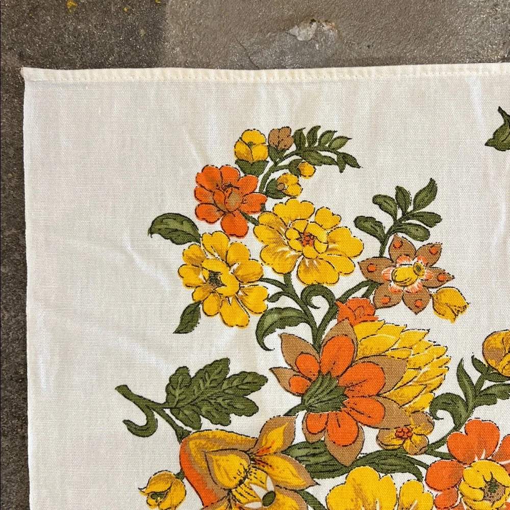 vintage tablecloth vintage floral