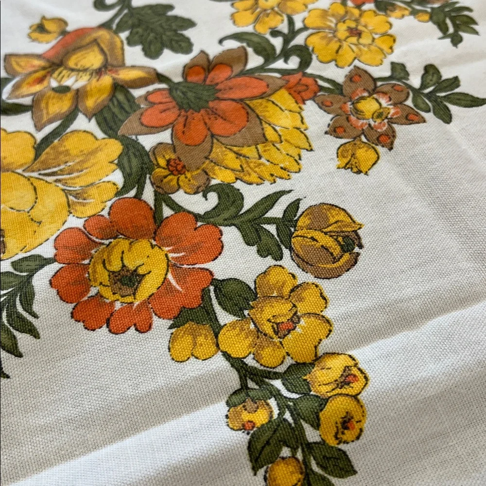 vintage tablecloth vintage floral