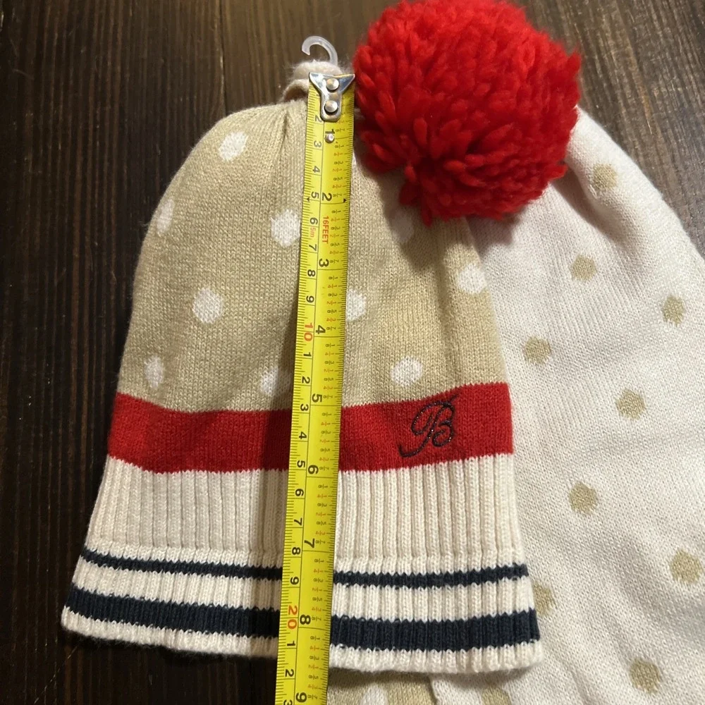 BRUMS  Cable Knit Pom Pom Hat, Scarf & Mittens Set - Toddlers Size