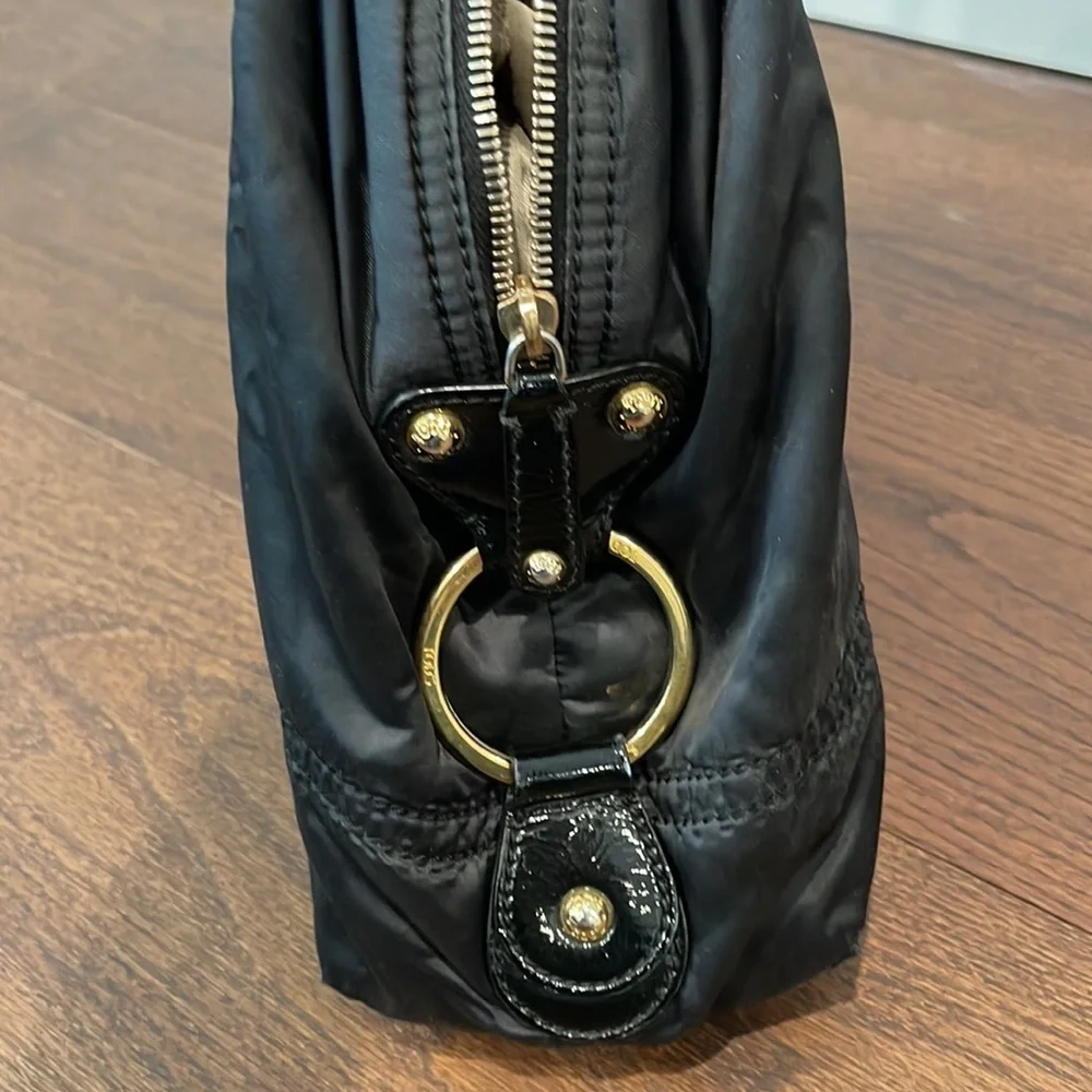 TOD’S Nylon Bowling Black Bag