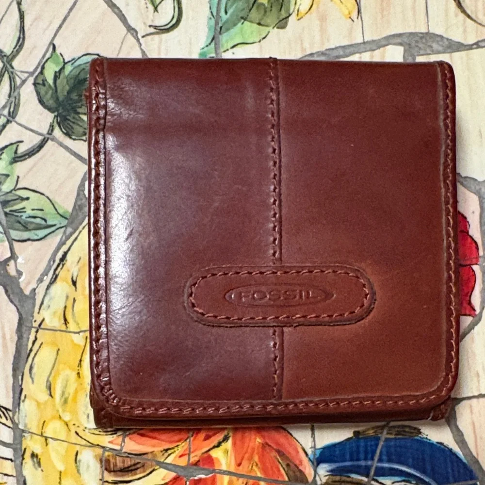Fossil Men's Rich Brown Leather Wallet