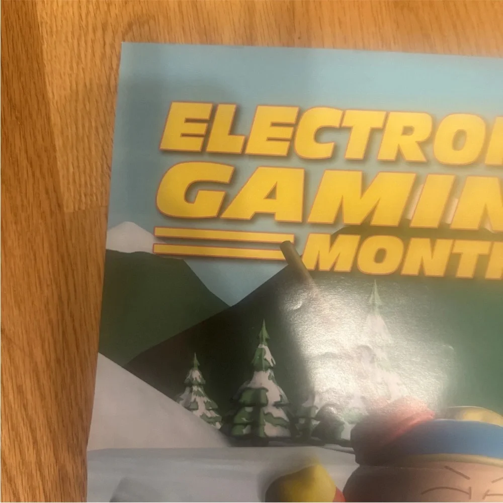 Electronic Gaming Monthly Vintage Poster South Park Video Game Poster