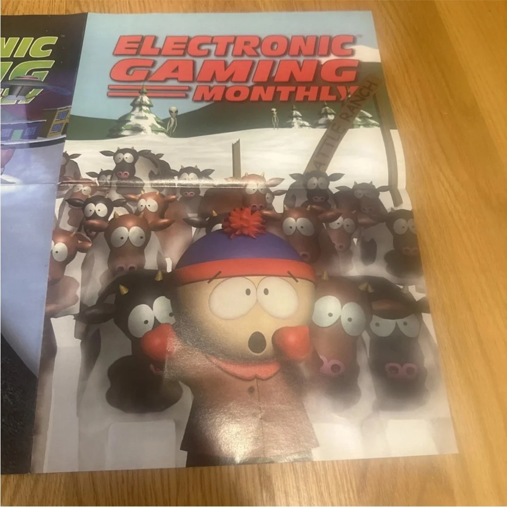 Electronic Gaming Monthly Vintage Poster South Park Video Game Poster