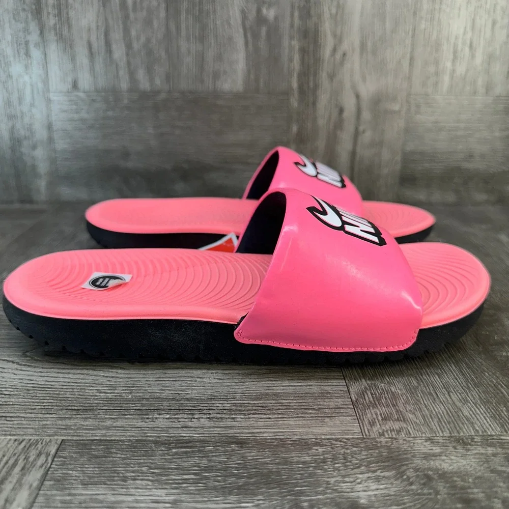 Nike Kawa Slide Fun Youth 2Y Sunset Pulse Pink Athletic Pool Sandals NEW
