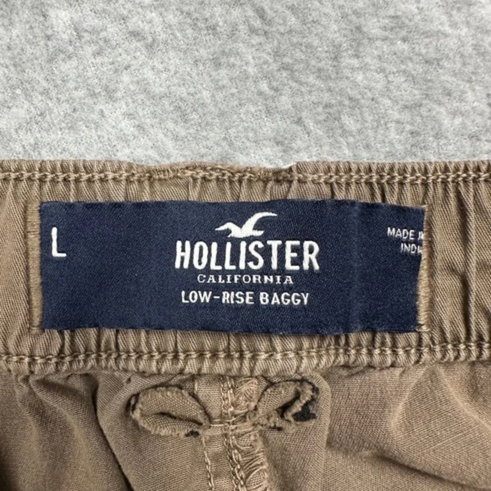 Hollister Cargo Pants Women Size L Brown Low Rise Baggy Streetwear Skater Y2K‎