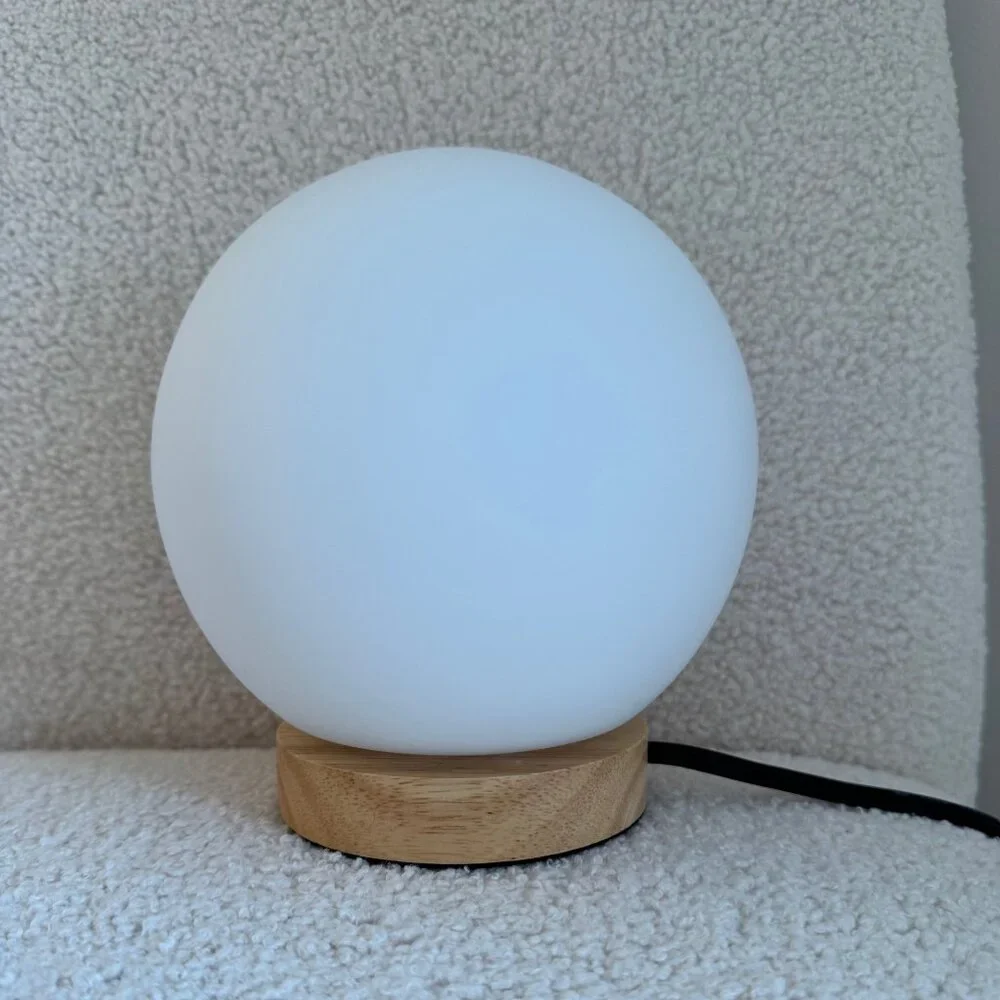 Glass Globe Light with LED Bulb - A