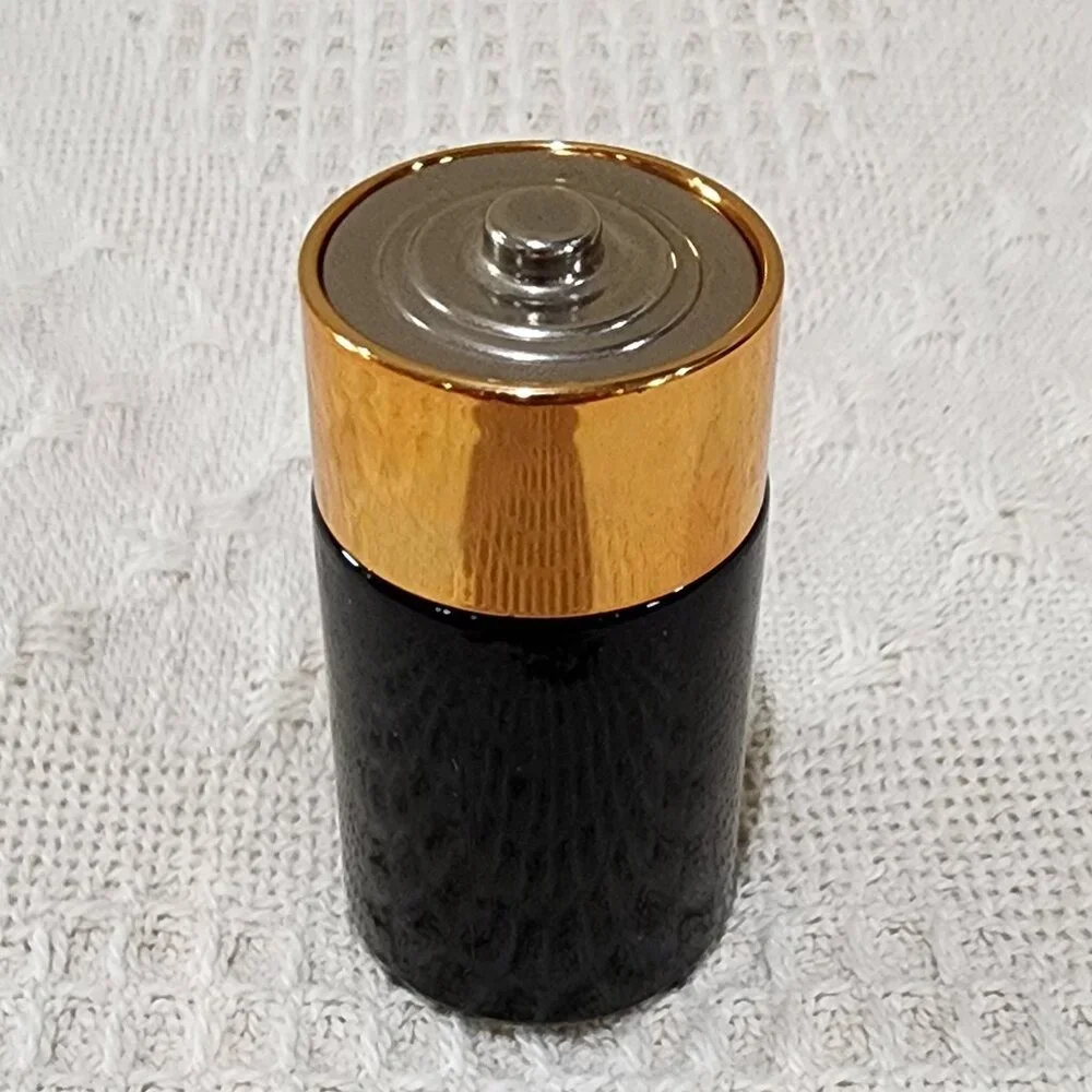 Vintage Avon SUPER CHARGE DURACELL BATTERY Empty Collectible Bottle Decor