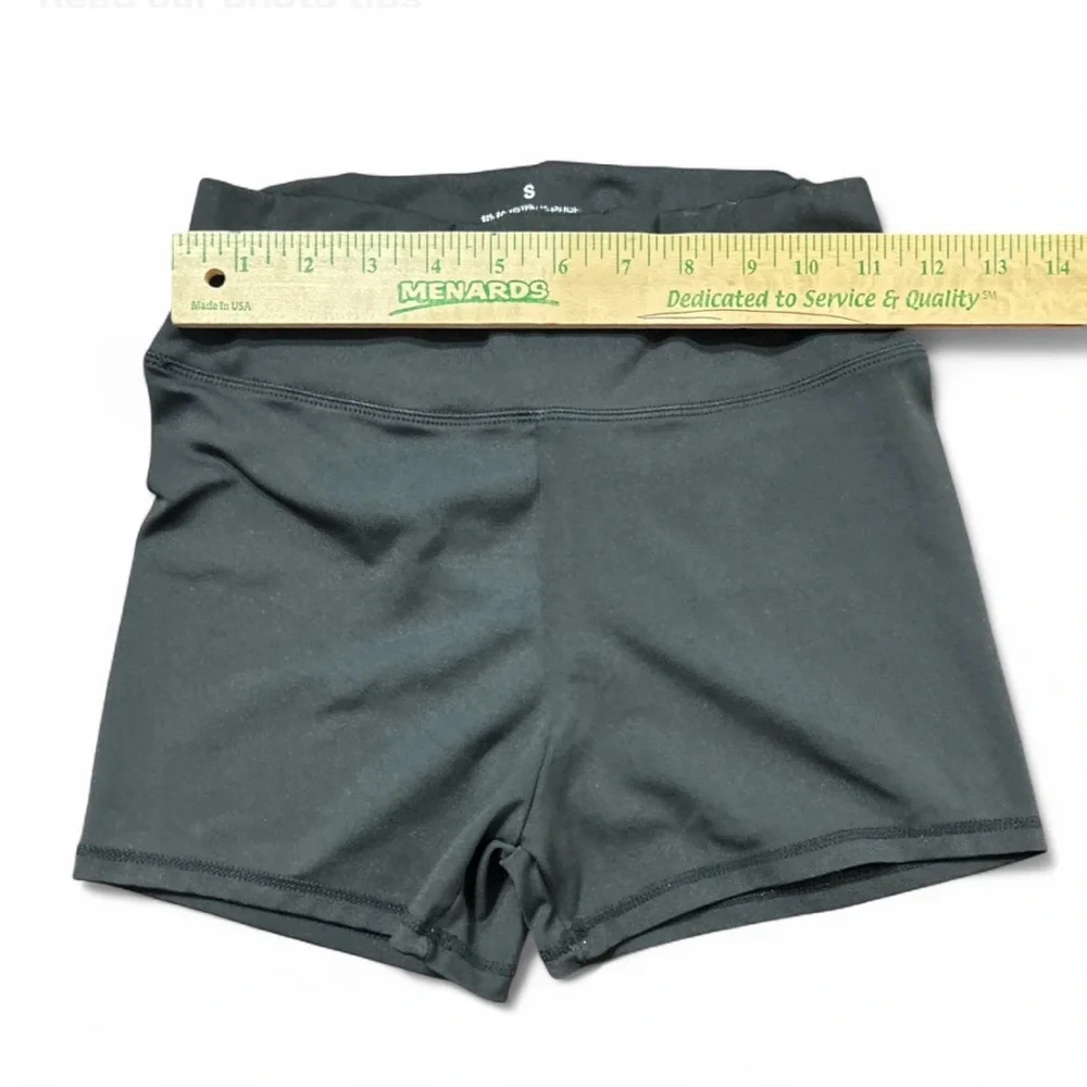 BUNDLE Of 2 Black Athletic Shorts S, One W/ Back Ruffle and One W/Rugged Design