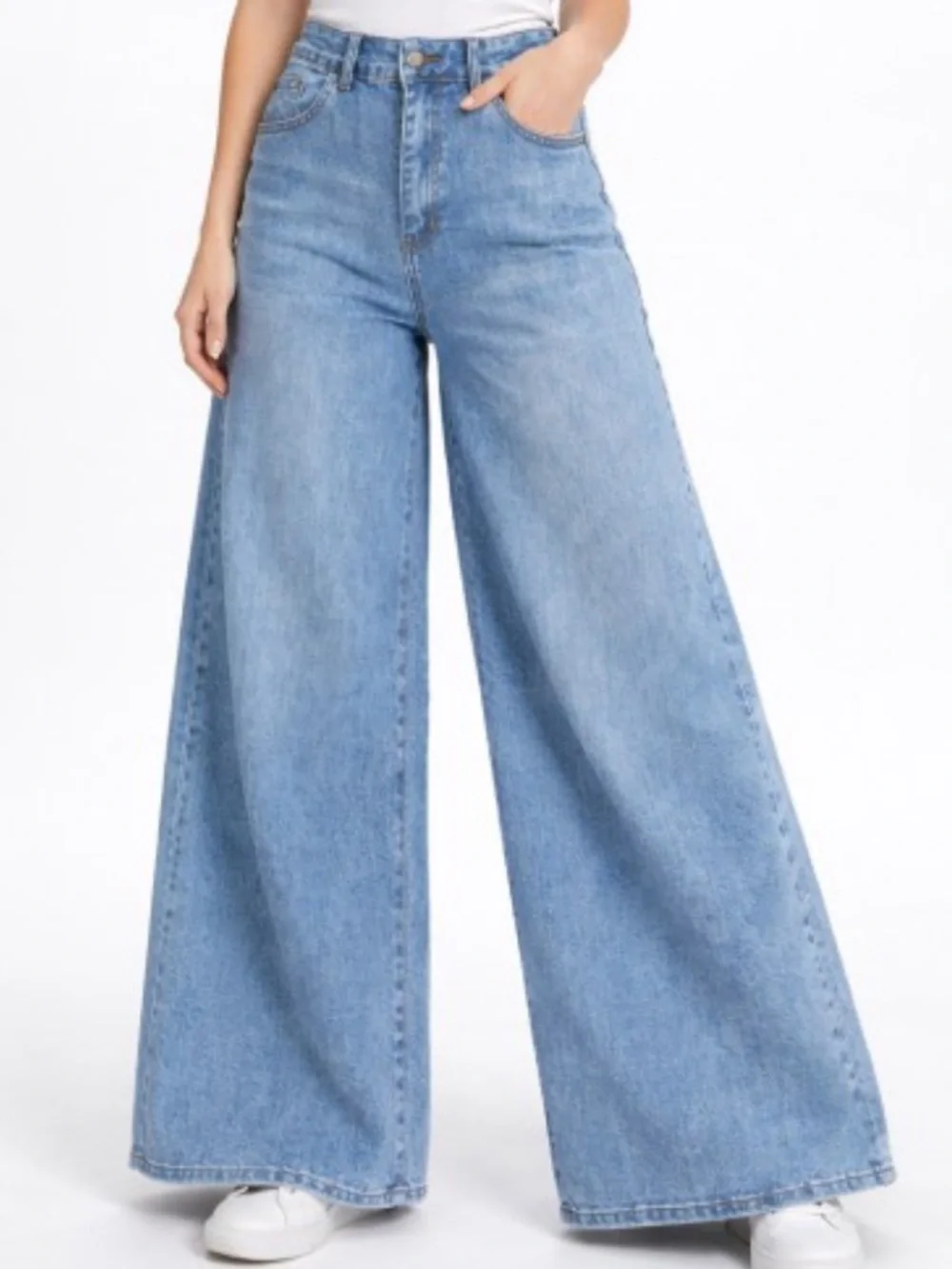 ShopEvelynne Light Blue Flare Jeans
