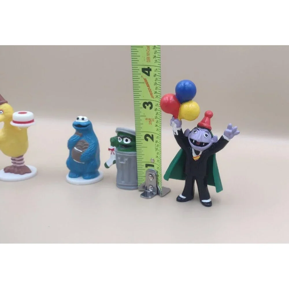 Vintage 1997 Applause Sesame Street Character Figurines Set Of 5 Cake Toppers