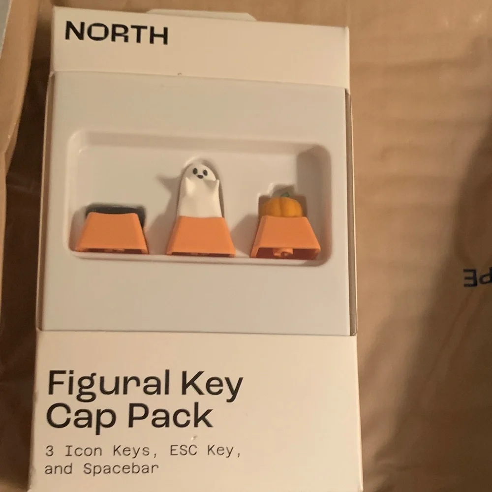 Figural Key Cap Pack in Orange and White