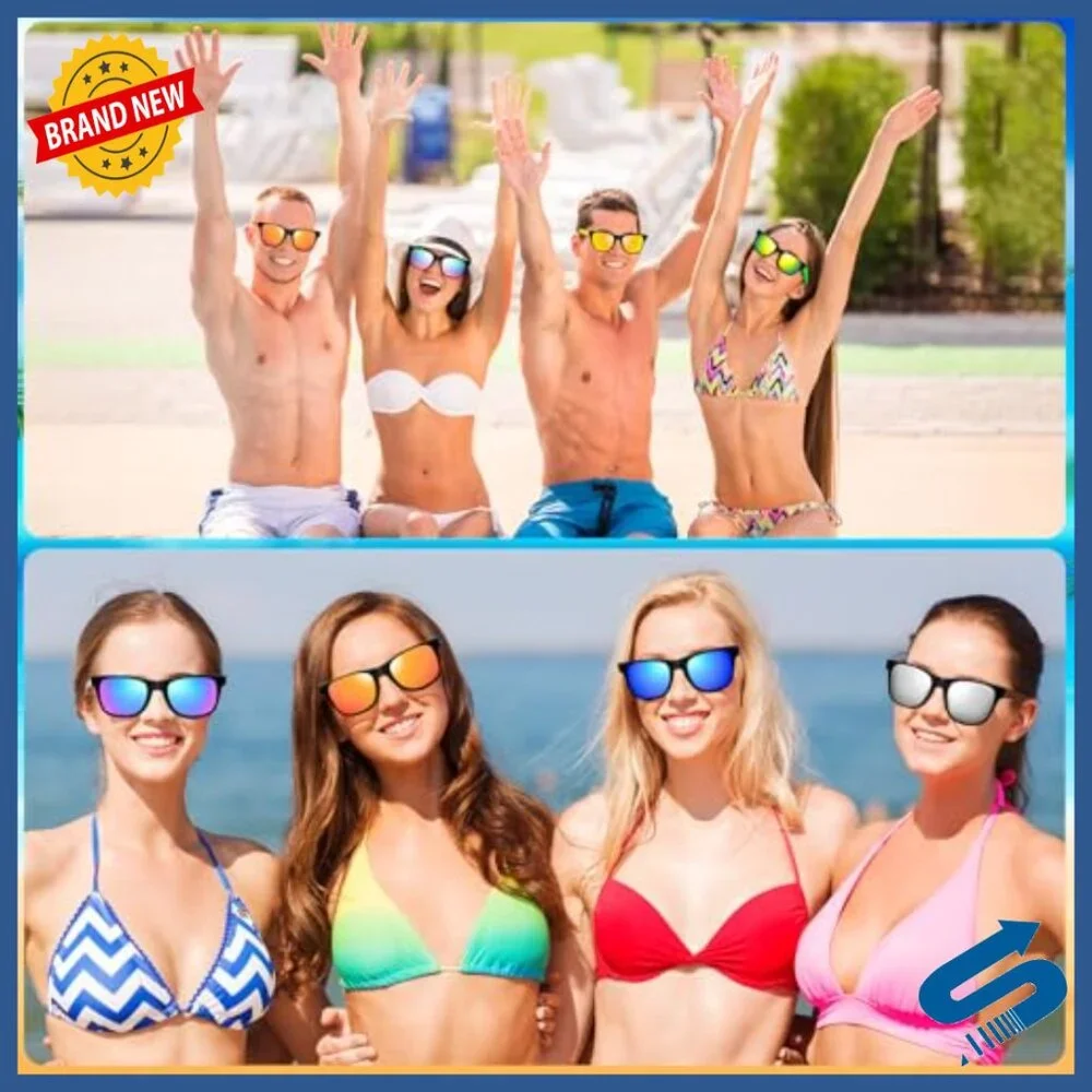 100 Pack UV400 Sunglasses One Size Fits Most Party Favors Bulk