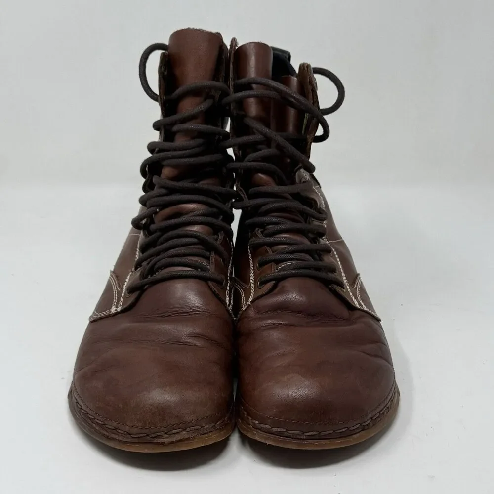Otz Troop Chukka Boots Mens 9 Brown Leather Minimalist Hipster Water Resistant