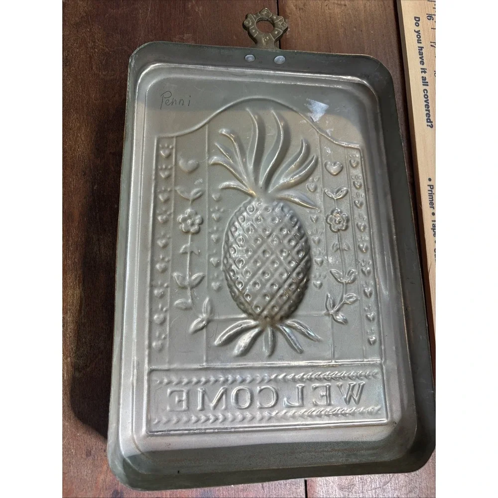 Welcome Sign Pressed Copper Pineapple made in Korea 7