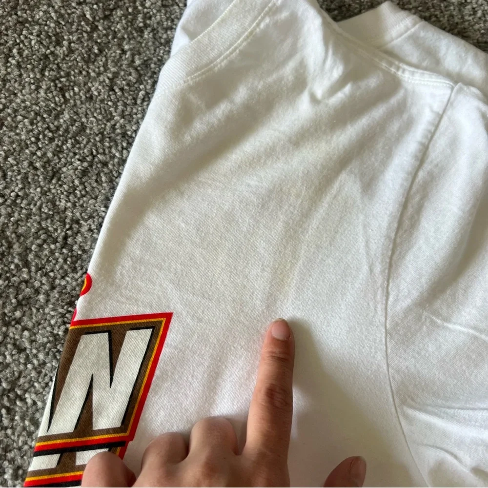 Air jordan shirt mens large white red jump man nike logo‎ swoosh streetwear