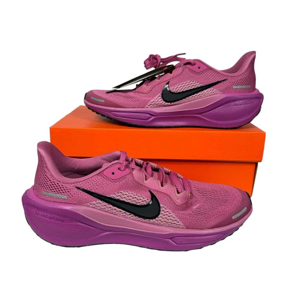 Nike Air Zoom Pegasus 41 Running Athletic Sneakers Cosmic Fuchsia Youth 5.5