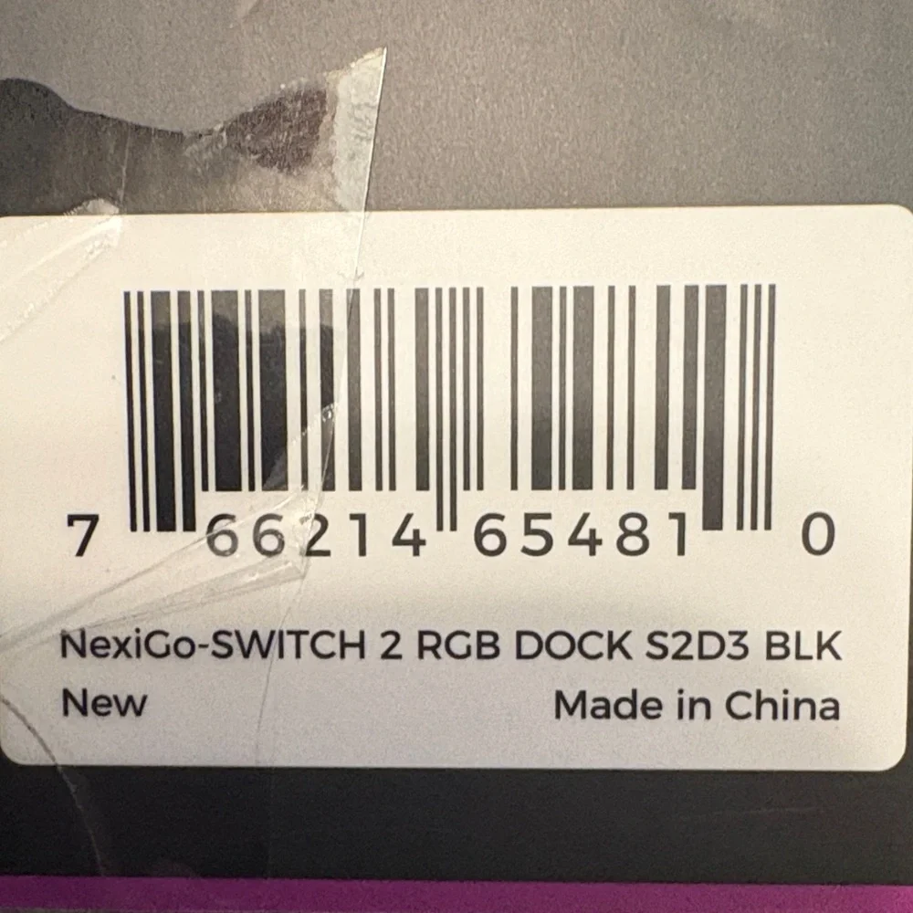 NexiGo Switch 2 RGB Controller Charging Dock - Black