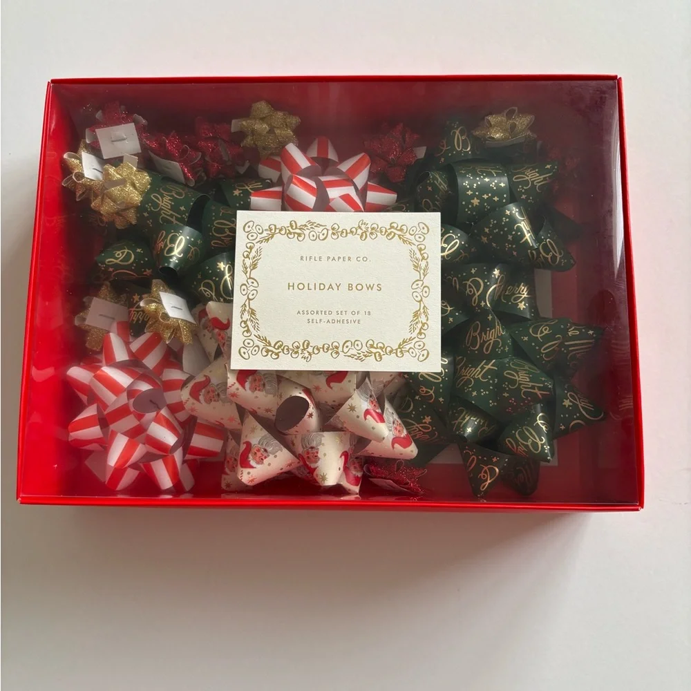 Rifle Paper Co. Holiday Bow Set NIP