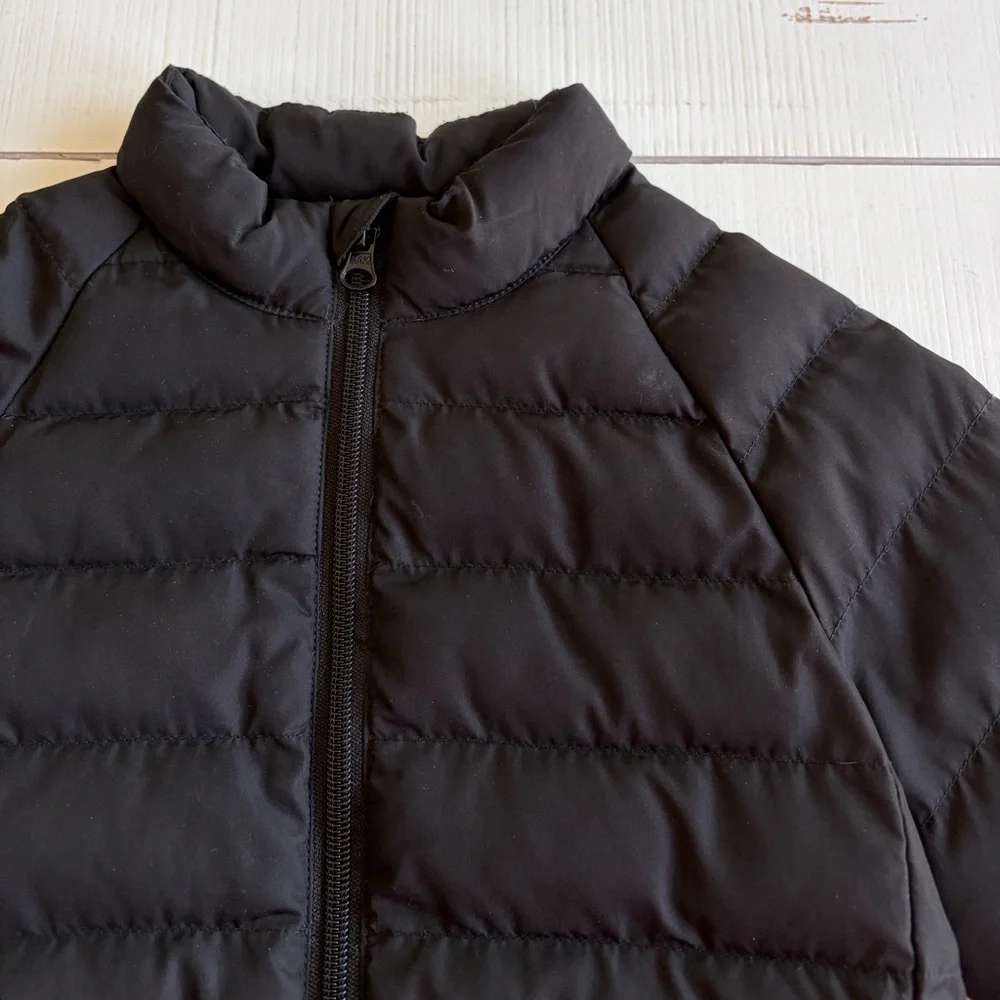 wonder nation Kids Black Puffer Zip Up Jacket with Pockets Boys 5T