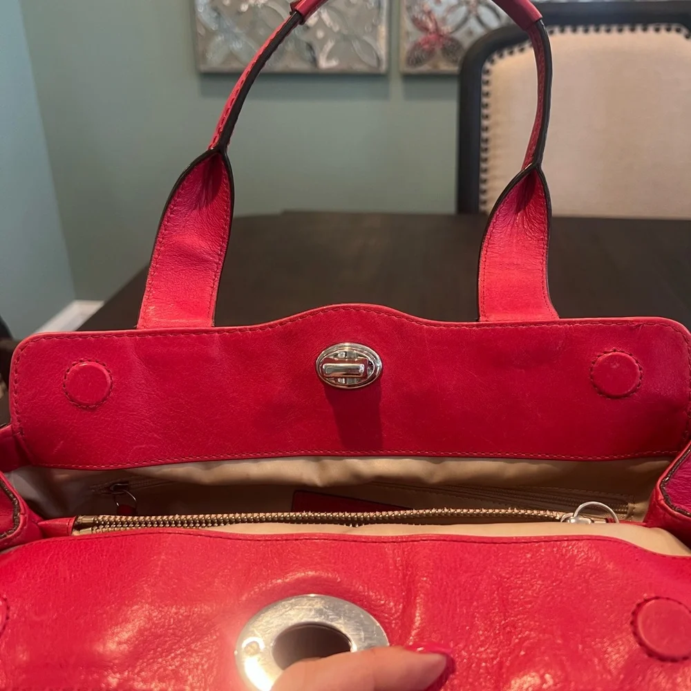 Coach Pleated Leather Shoulder Bag 13914