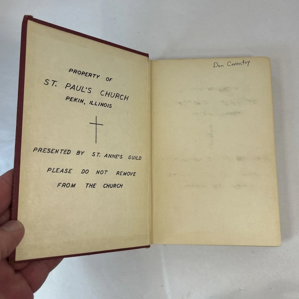 The Book of Common Prayer Red Vintage Book 1945 Read