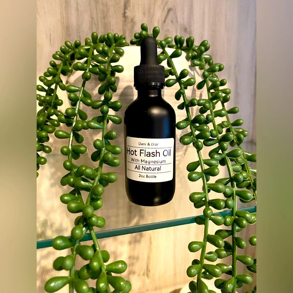 All Natural Hot Flash Oil with Magnesium (2 oz. Bottle)
