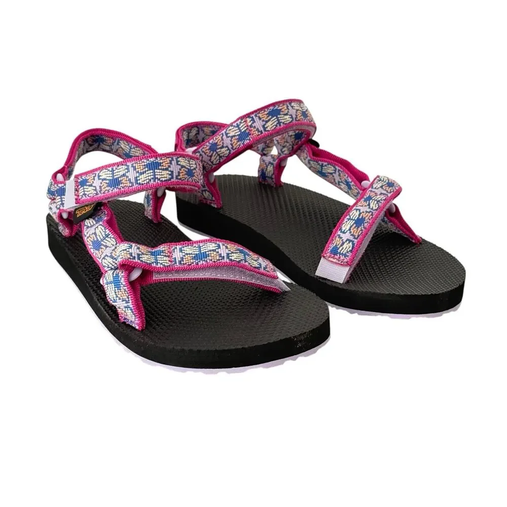Teva Youth Girls Sport Sandals Butterfly Lilac Adjustable Lightweight SZ/7