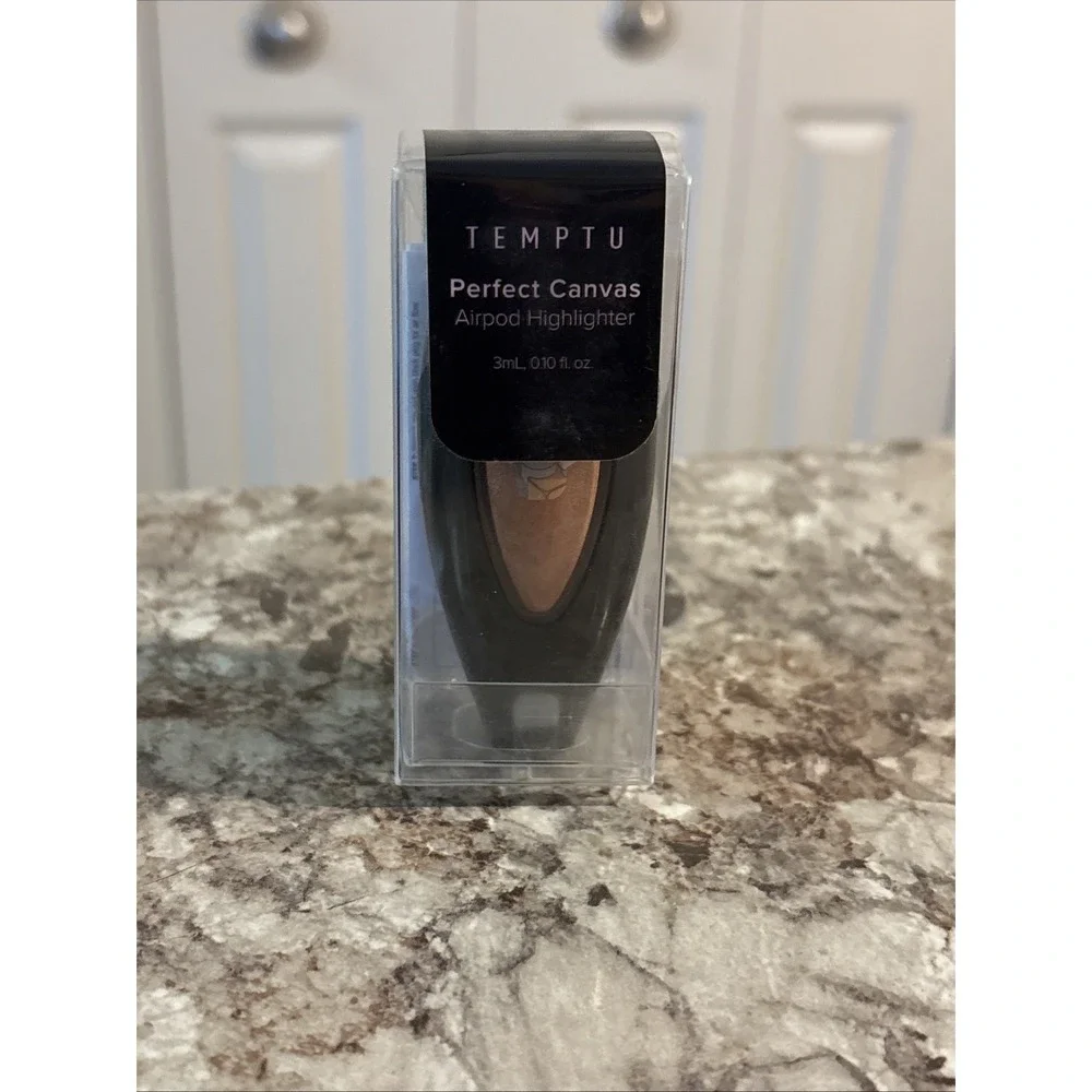 TEMPTU Perfect Canvas Airbrush Highlighter‎ Rose Gold .10 fl oz-Package Distress