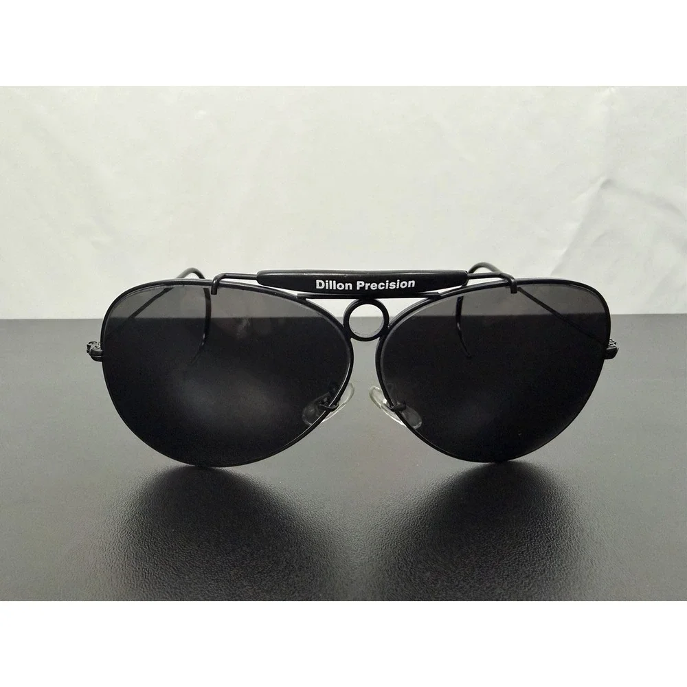 Dillon Precision Shooting Glasses Dark Lens Black Frames & Wrap Around Ear