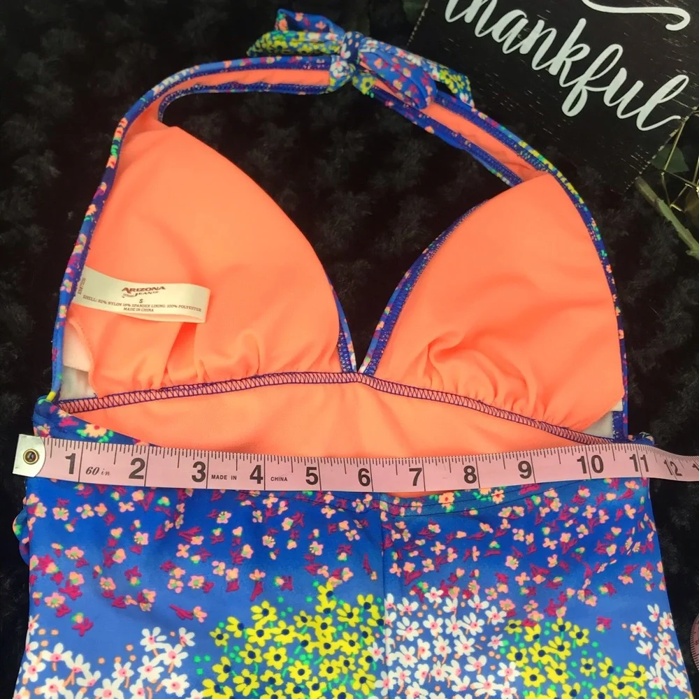 Neon Floral One Piece Swimsuit