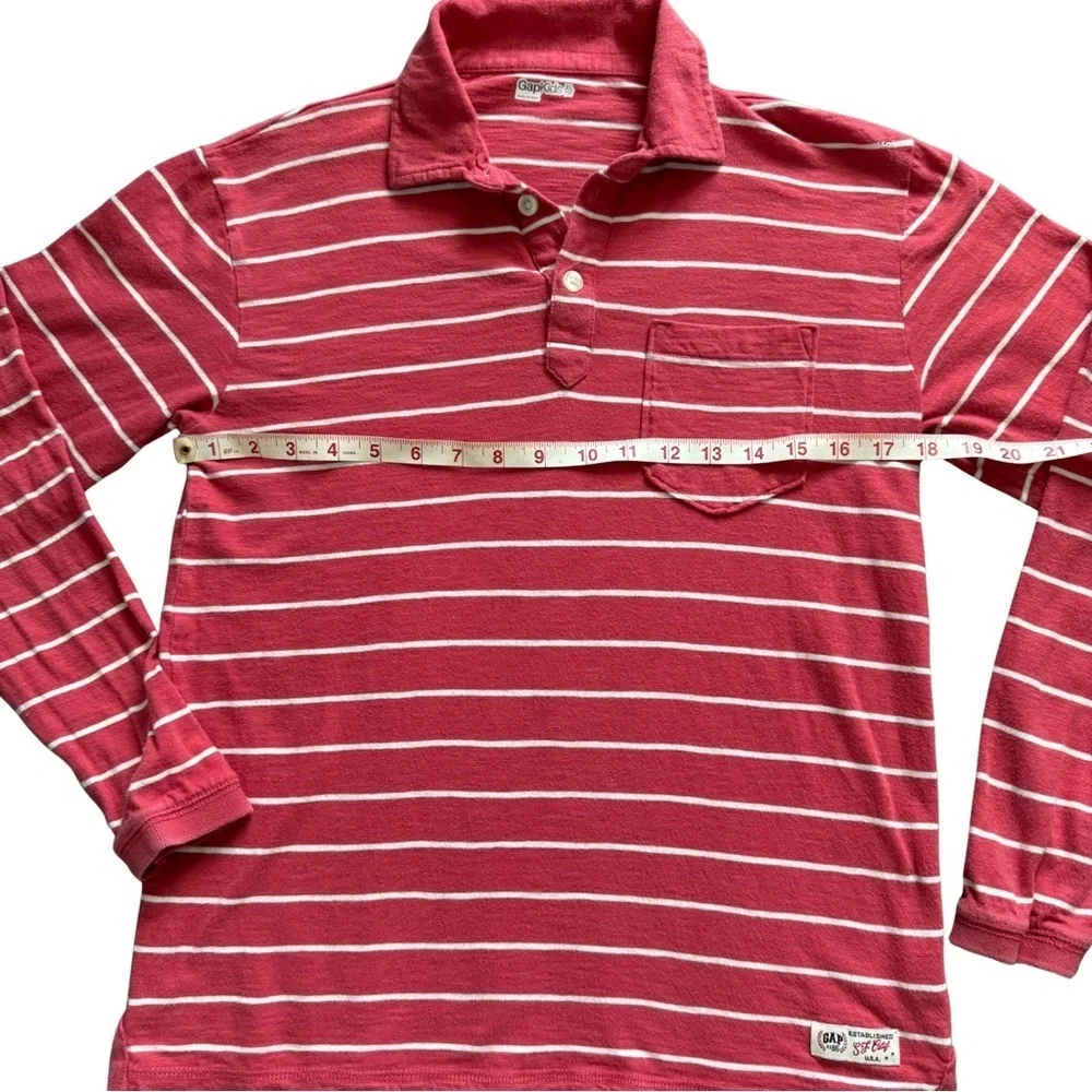 GAP Kids Red Polo Shirt with White Accents