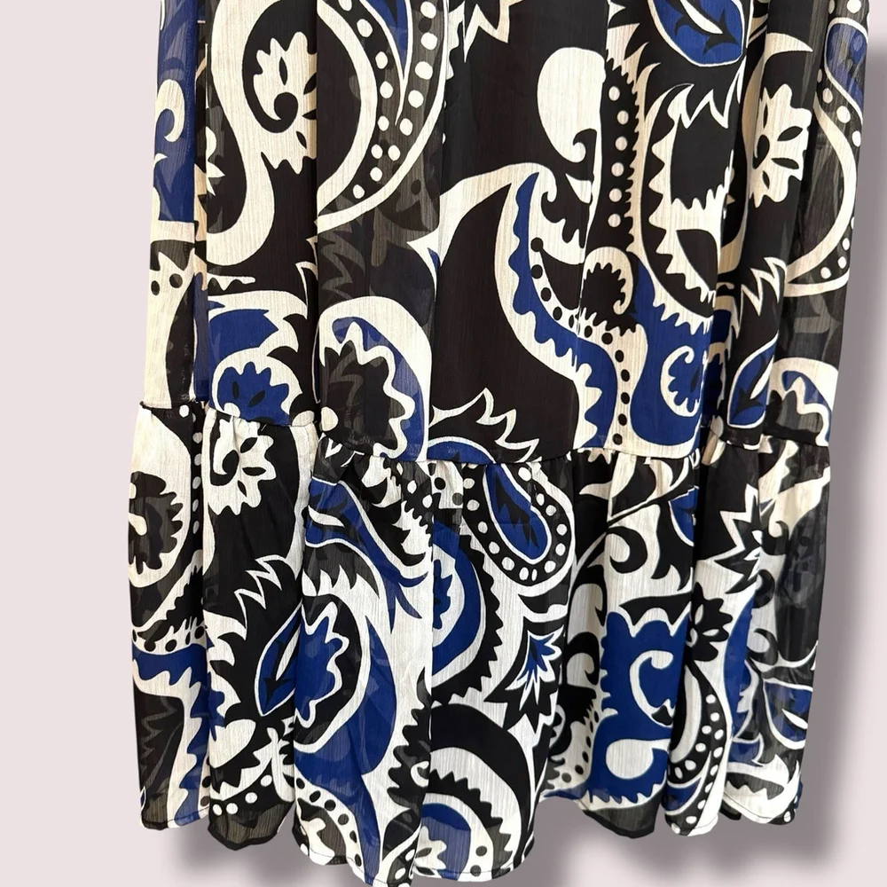 LOFT paisley shirred