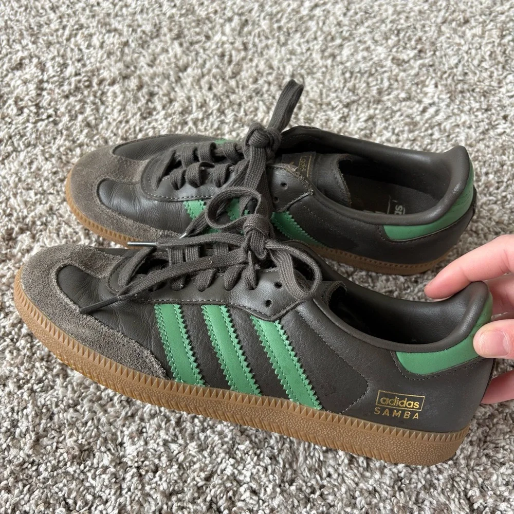 Adidas Samba Men's OG Shadow Olive Green Sneakers Size M6/W7.5