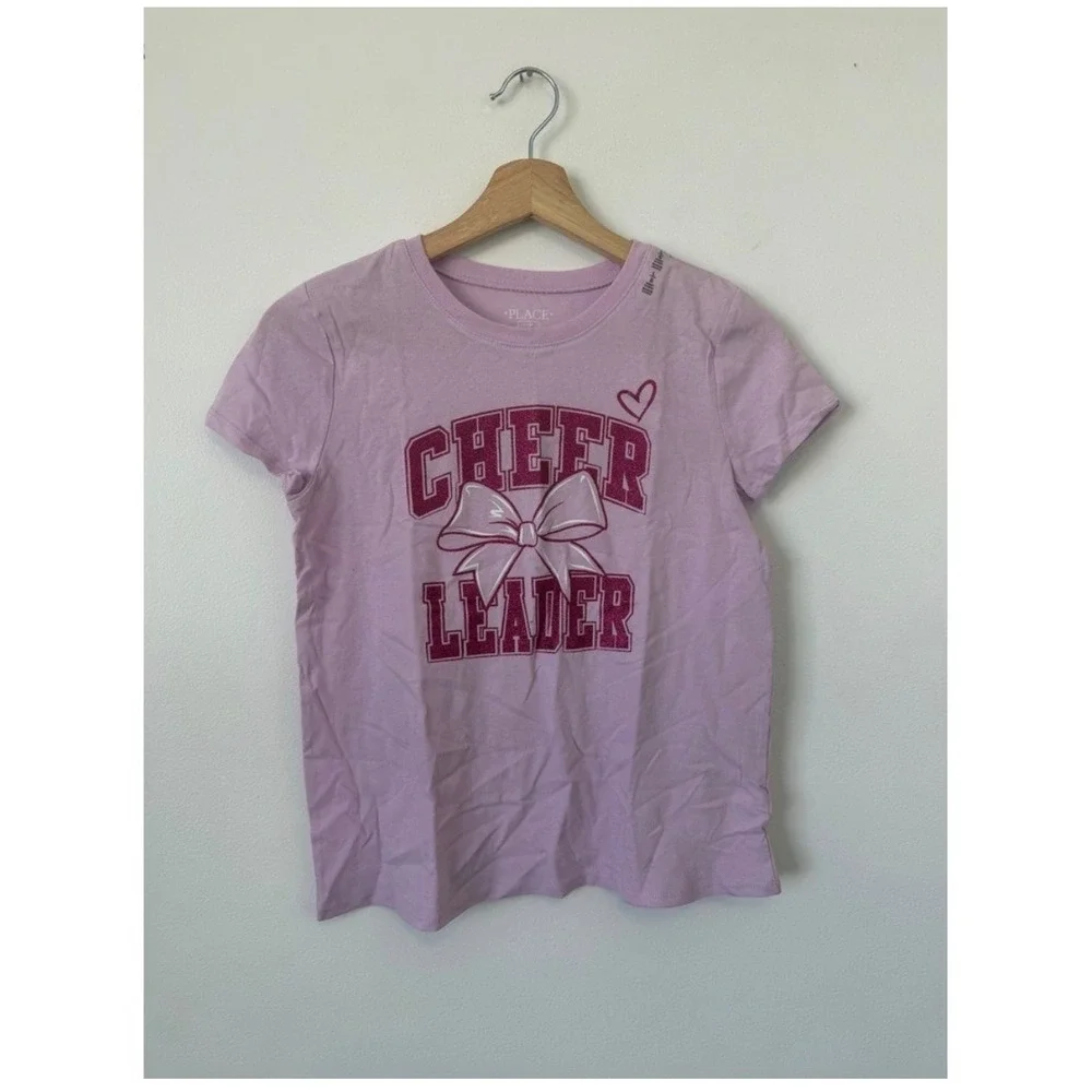 The Children's Place Girls' Cheerleader Graphic T-Shirt – Pink – Size XXL – NWT