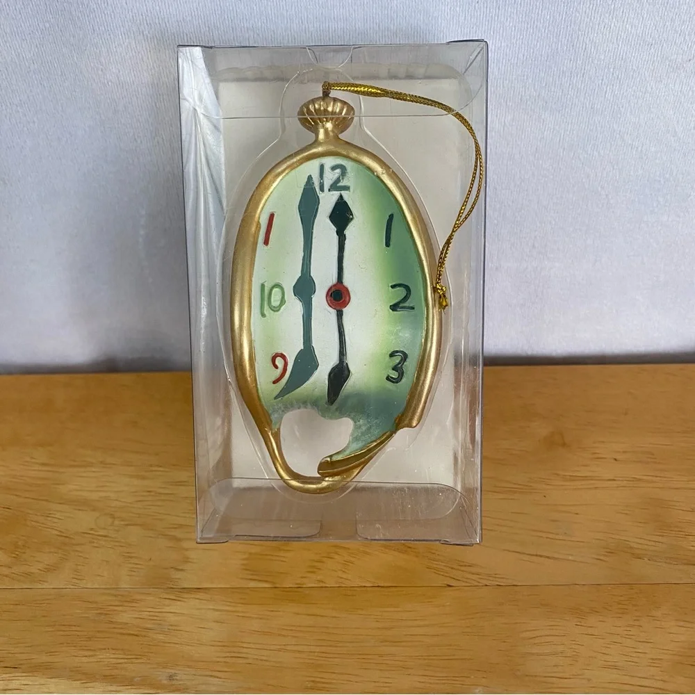 Dali Surreal Melted Clock Ornament