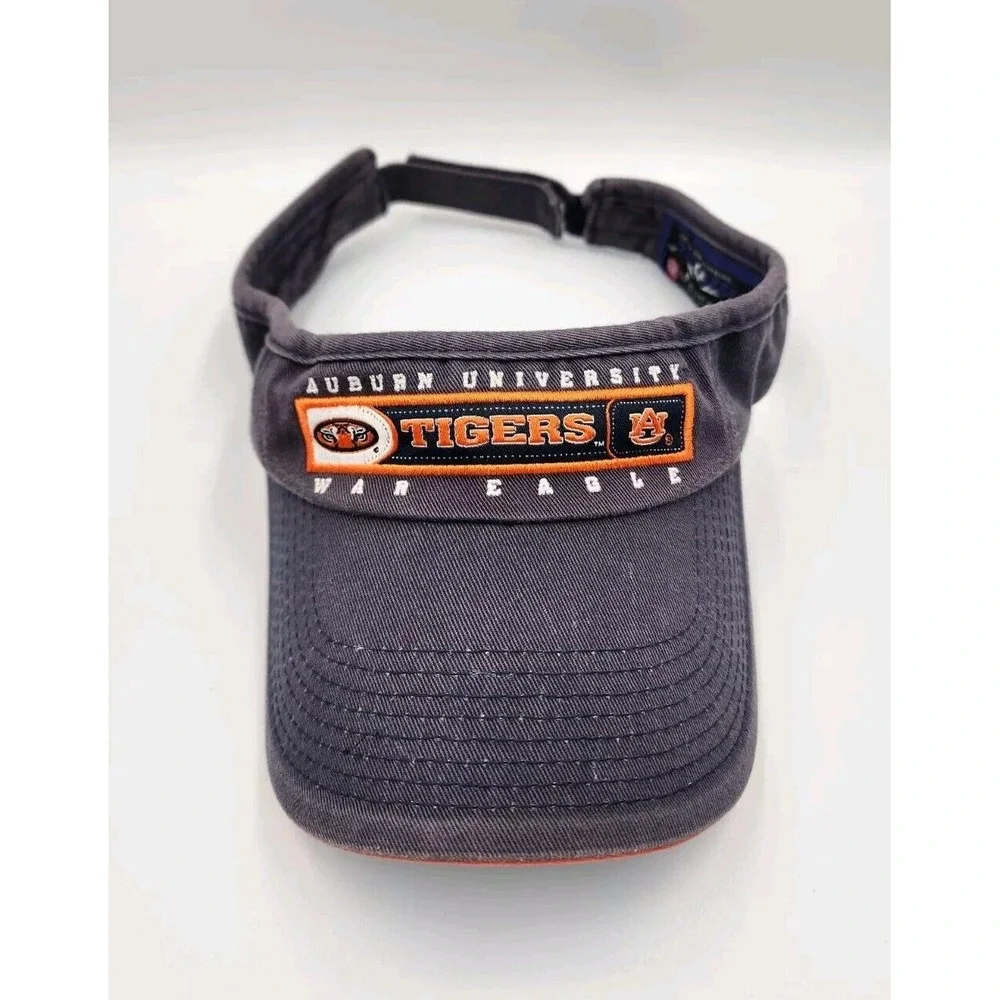 Vintage Auburn University Tigers Visor Hat NCAA‎ Sports Cap Blue