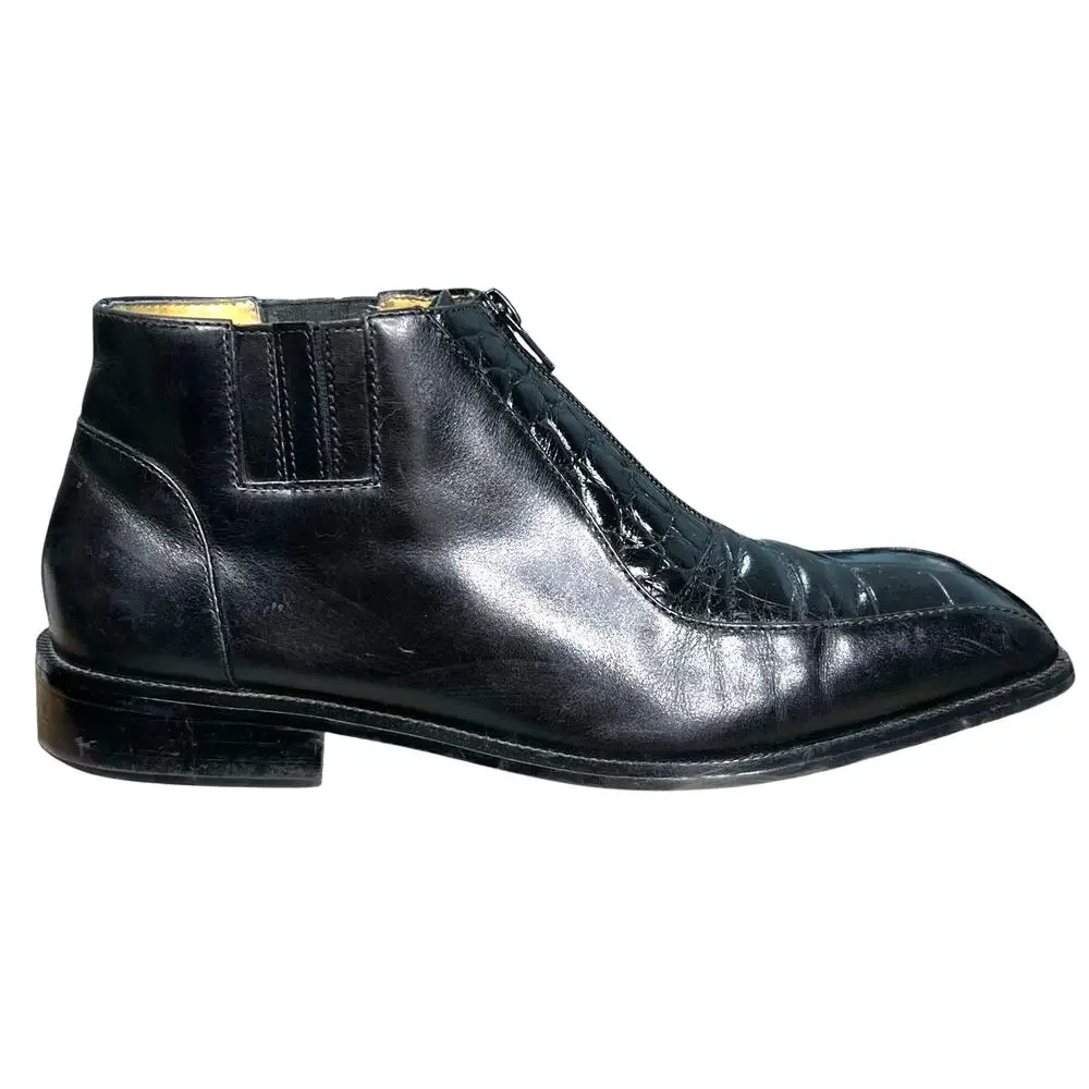 Vintage Georgia Brutini Men’s Black Leather Chukka Boots Size US 8.5