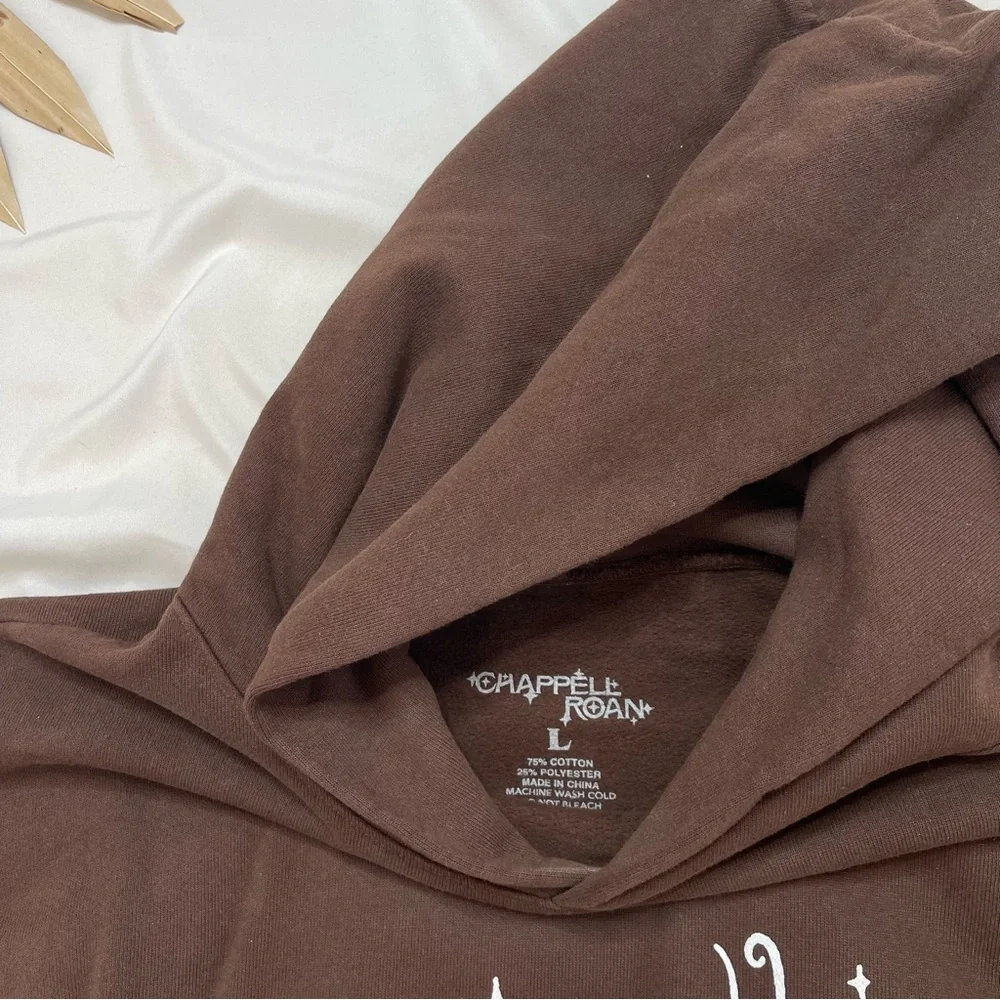 Chappell Roan The Subway Live in Concert Taxi Cab Chocolate Brown Hoodie Large