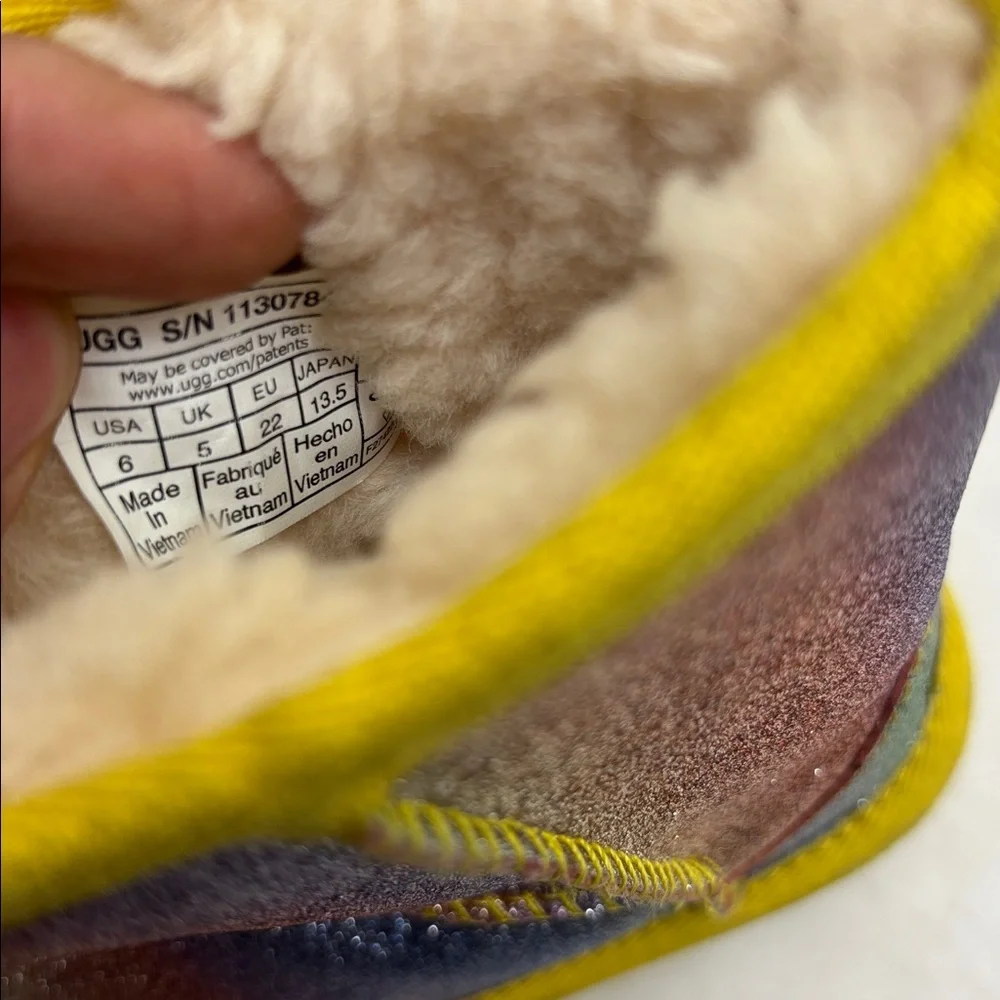 UGG glittery rainbow